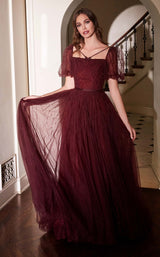 1 of 2 Cinderella Divine B712 Dress Maroon