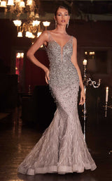 1 of 4 Cinderella Divine B718 Dress Silver