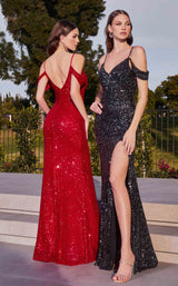 4 of 5 LaDivine BD4004 Dress Black and Red