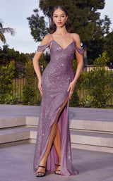 3 of 5 LaDivine BD4004 Dress Dusty-Lavender