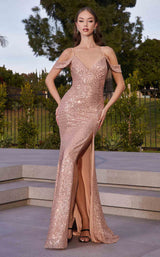 2 of 5 LaDivine BD4004 Dress Rose-Gold