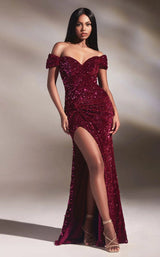 1 of 3 LaDivine CA109 Dress Magenta