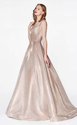 2 of 3 Cinderella Divine CB0029 Dress Champagne