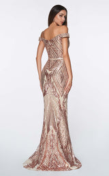 6 of 6 Cinderella Divine CB0039 Dress Rose-Gold