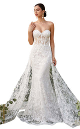 1 of 3 Cinderella Divine CB046W Dress Off-White