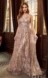 1 of 4 Cinderella Divine CB068 Dress Gold-Mocha