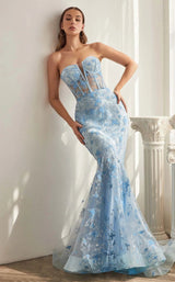 1 of 3 LaDivine CB099 Dress Blue