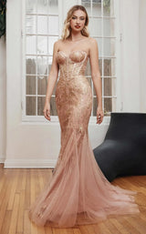 2 of 2 LaDivine CB116 Dress Rose-Gold