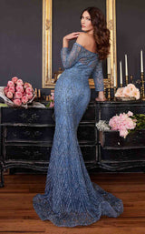 2 of 2 LaDivine CB118 Dress Smoky-Blue