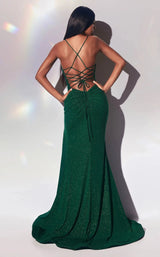 8 of 10 LaDivine CC2162 Dress Emerald