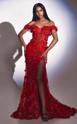 6 of 8 LaDivine CC2164 Dress Red