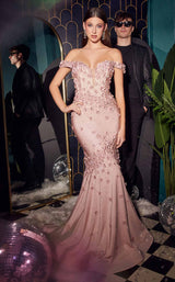 1 of 3 LaDivine CC2171 Dress Dusty-Rose