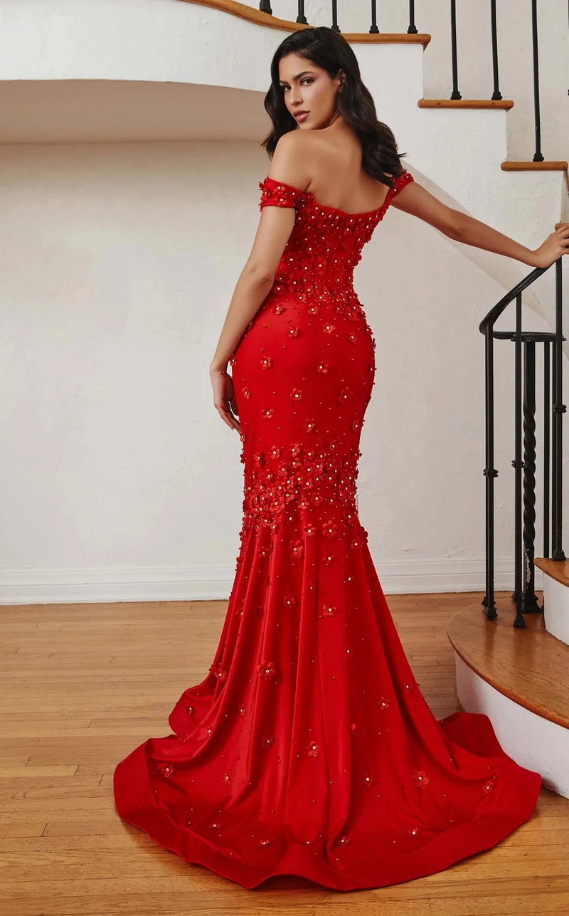 LaDivine CC2171 Dress Red