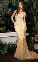 5 of 5 LaDivine CC2189 Dress Yellow