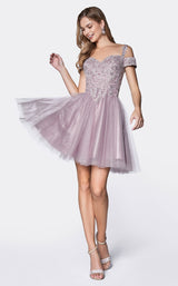 3 of 5 Cinderella Divine CD0132 Dress Mauve