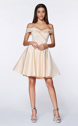 4 of 11 Cinderella Divine CD0140 Dress Champagne