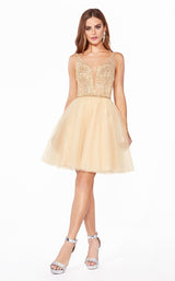 3 of 6 Cinderella Divine CD0149 Dress Champagne