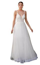 1 of 2 Cinderella Divine CD0154W Dress Off-White