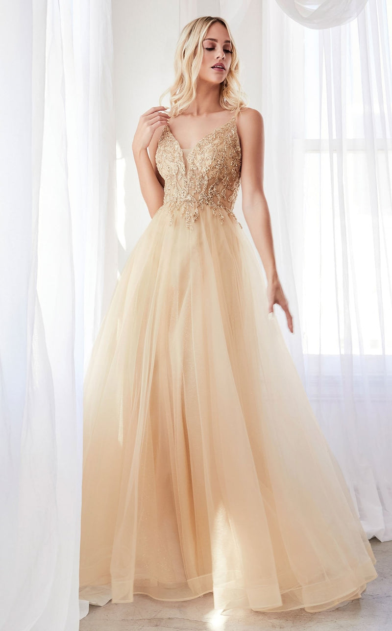 Cinderella Divine CD0154 Dress Champagne