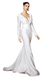 1 of 2 Cinderella Divine CD0169 Dress Off-White