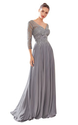 2 of 3 Cinderella Divine CD0171 Dress Smoky-Blue