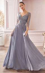 3 of 3 Cinderella Divine CD0171 Dress Smoky-Blue