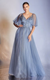 2 of 3 Cinderella Divine CD0175 Dress Smoky-Blue