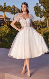 1 of 2 LaDivine CD0187W Dress Off-White