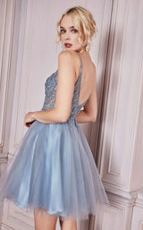 5 of 5 Cinderella Divine CD0190 Dress Smoky-Blue