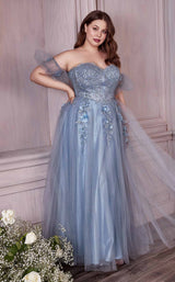 4 of 6 Cinderella Divine CD0191C Dress Smoky-Blue