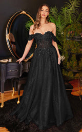 2 of 18 LaDivine CD0198 Dress Black