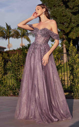 8 of 18 LaDivine CD0198 Dress English-Violet