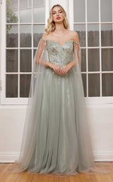 4 of 5 LaDivine CD0204 Dress Sage