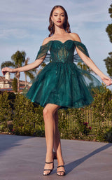 4 of 7 LaDivine CD0211 Dress Emerald