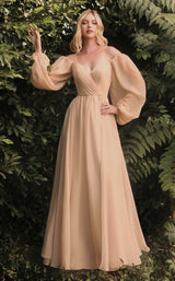 2 of 9 Cinderella Divine CD243 Dress Champagne