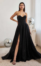 1 of 9 LaDivine CD252 Dress Black