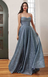 8 of 9 LaDivine CD252 Dress Smoky-Blue