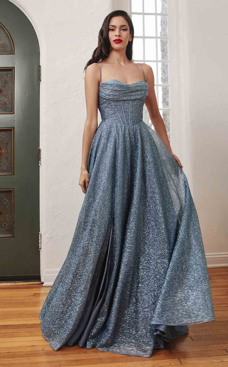 LaDivine CD252 Dress Smoky-Blue