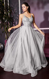 3 of 4 Cinderella Divine CD899 Dress Silver