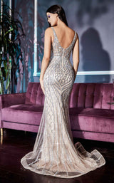 4 of 7 Cinderella Divine CD935 Dress Silver-Nude