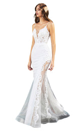 1 of 3 Cinderella Divine CD937W Dress Off-White