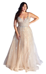 1 of 2 Cinderella Divine CD940C Dress Platinum