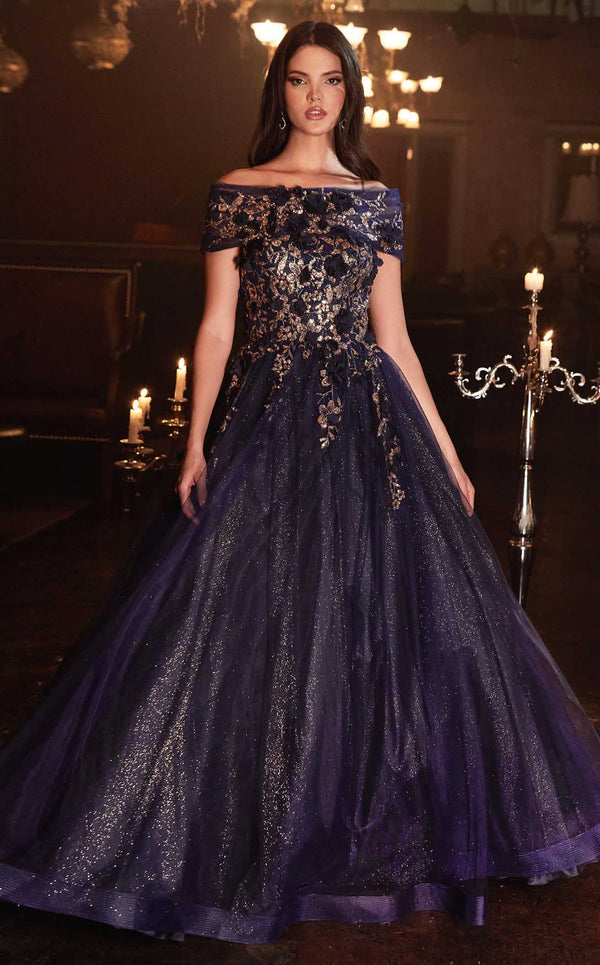 Cinderella Divine CD955 Dress Navy-Gold