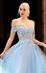 4 of 5 Cinderella Divine CD961 Dress Sky-Blue