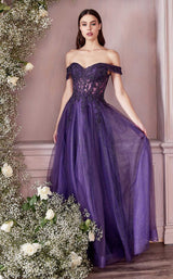 2 of 5 Cinderella Divine CD961 Dress Purple