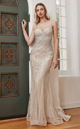 5 of 10 LaDivine CD990 Dress Silver-Nude