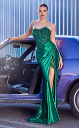 3 of 4 Cinderella Divine CDS406 Dress Emerald