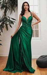 3 of 5 LaDivine CDS417 Dress Emerald