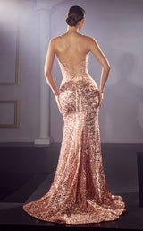 8 of 8 LaDivine CDS421 Dress Rose-Gold