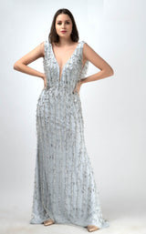 4 of 4 Couture Fashion by FG CF19200131 Dress Silver